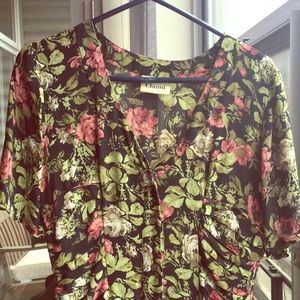 Ganni floral dress. Size S.